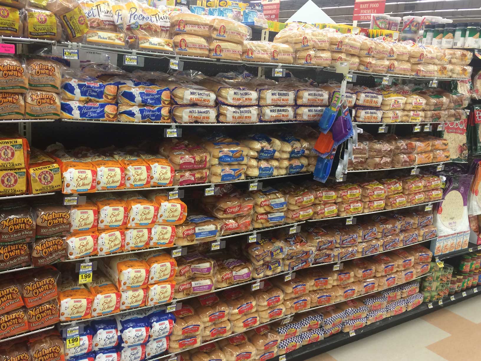 Grocery Store Bread Aisle