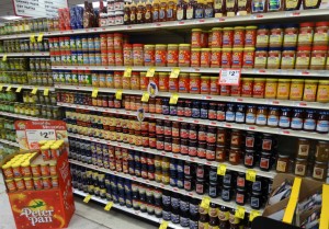 Peanut butter and Jelly aisle